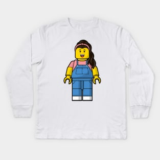 Ms. Rachel Lego Design Kids Long Sleeve T-Shirt